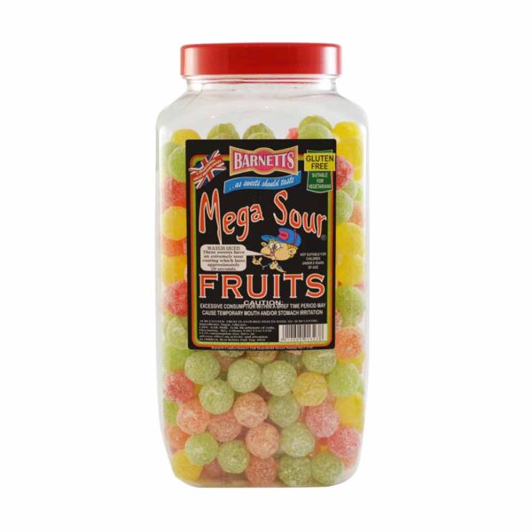 Barnetts Mega Sour Fruits Jar 3kg