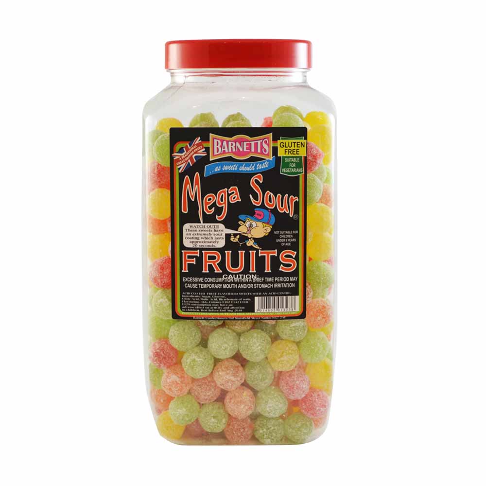 Barnetts Mega Sour Fruits Jar 3kg