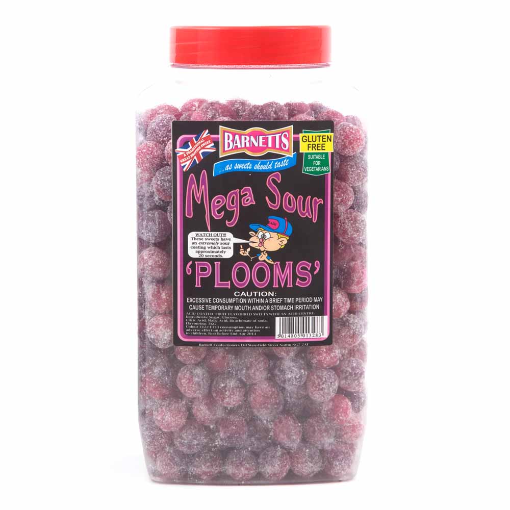 Barnetts Mega Sour Plooms' Jar 3kg