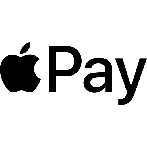 Apple pay logo standing in the center of the image against a transparent background.