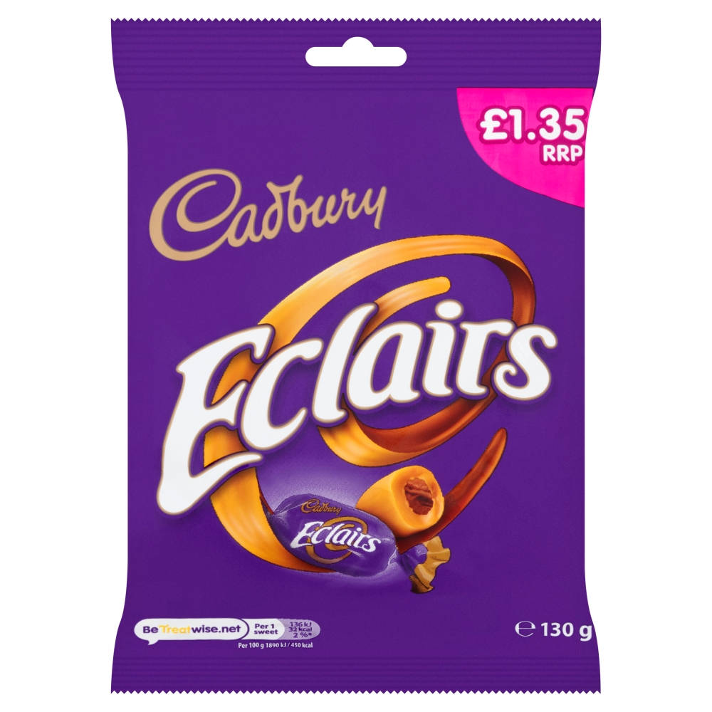 Cadbury Eclairs Chocolate Bag 130g