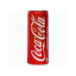 Coca-Cola-500ml can standing against white background