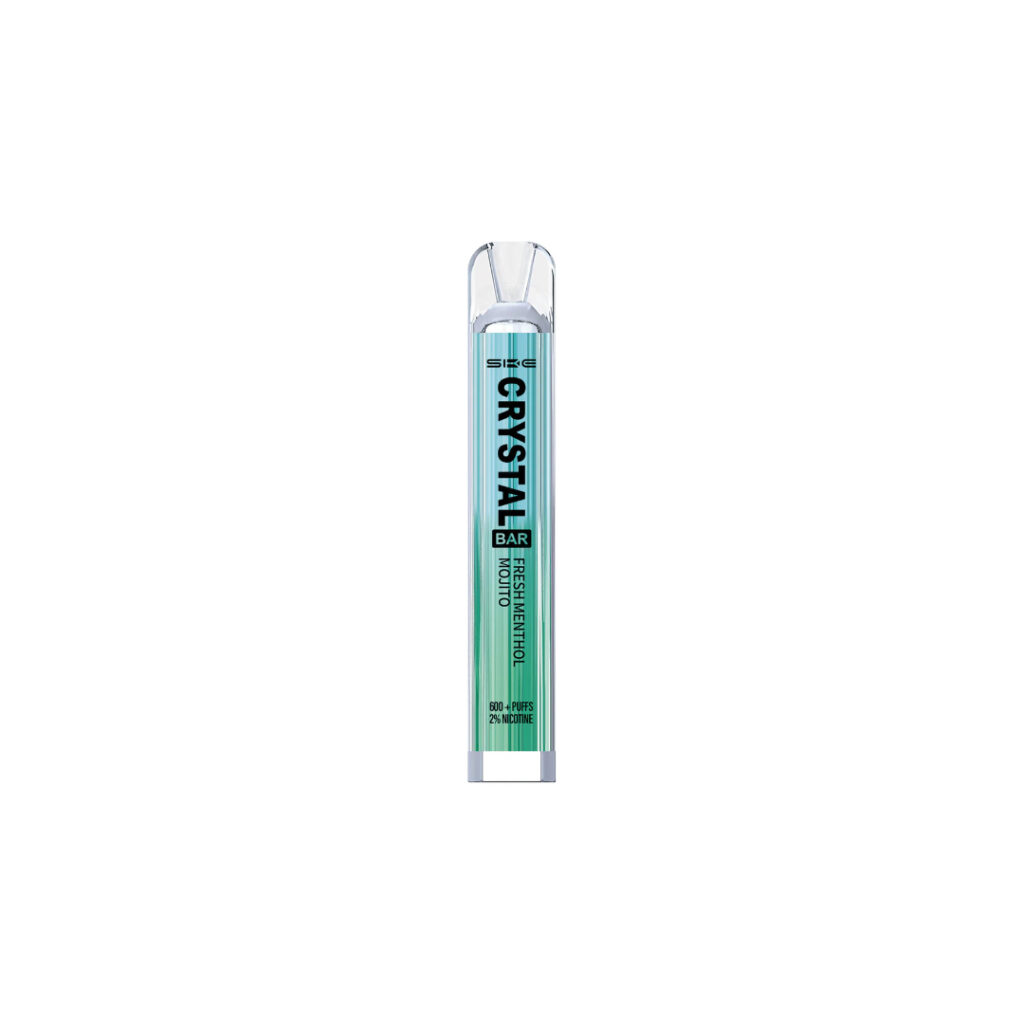 Crystal Bar Fresh Menthol Mojito standing in the central part of the picture against a white background.