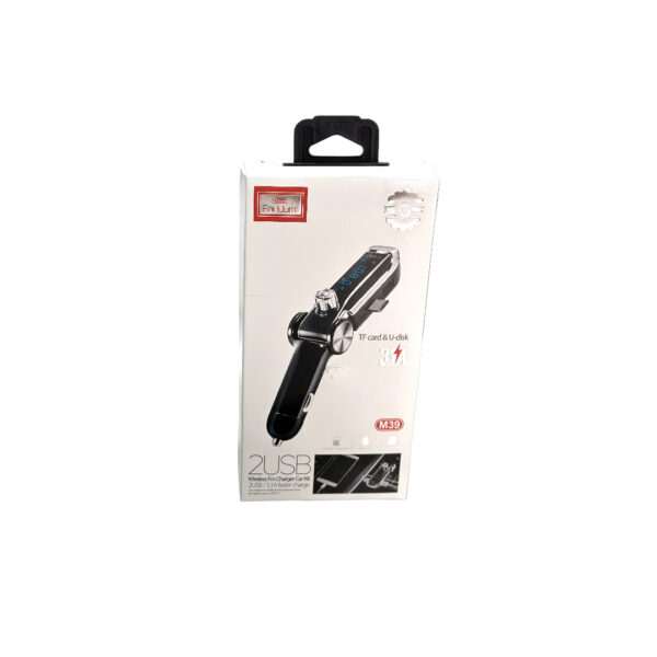 fm car kit box standing in the center of the image against a white background.
