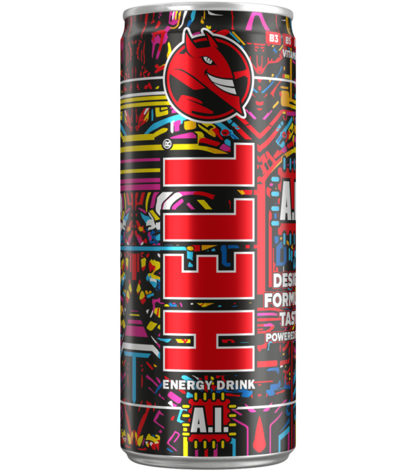 Hell AI Energy Drink 250ml can