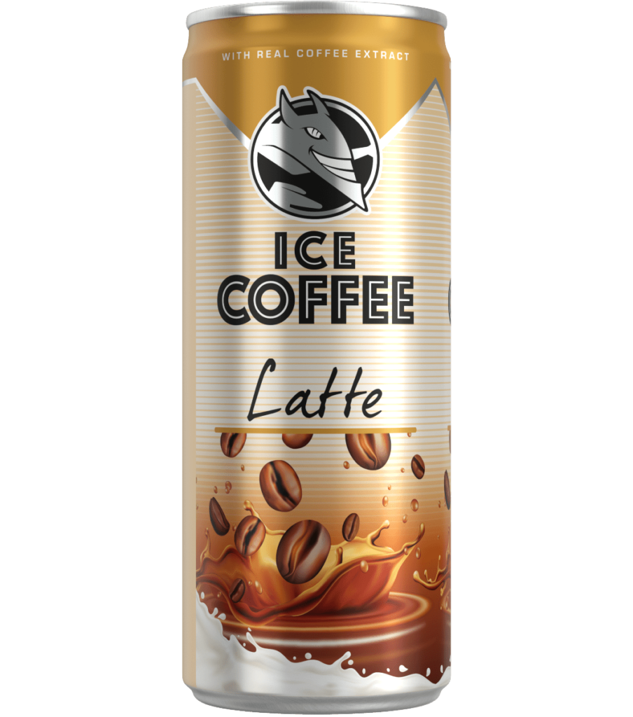 Hell Latte 250ml Ice Coffee can surrounded with the transparent background