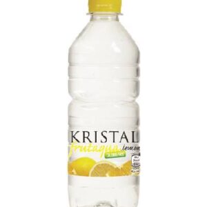 Kristal Lemon 500ml bottle standing vertically in the center of the image against a white background.