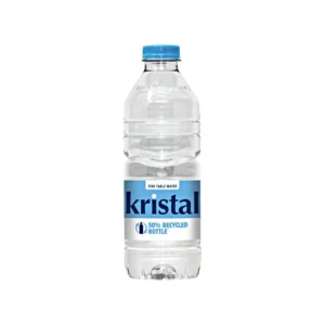 Kristal Still 500ml vivid bottle standing in the center of the picture against a white background