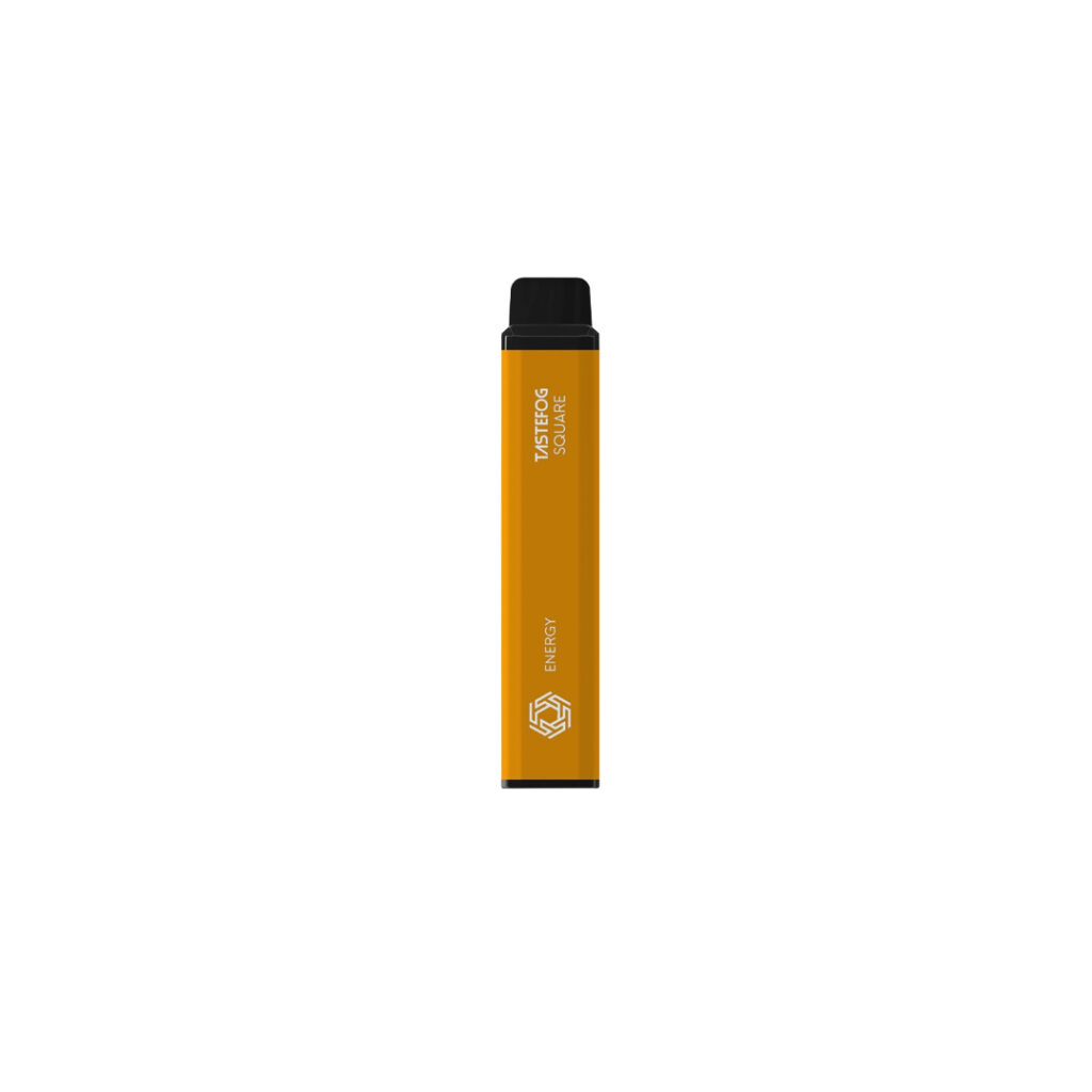 Tastefog Energy cigarette standing in the center of the image against a white background/