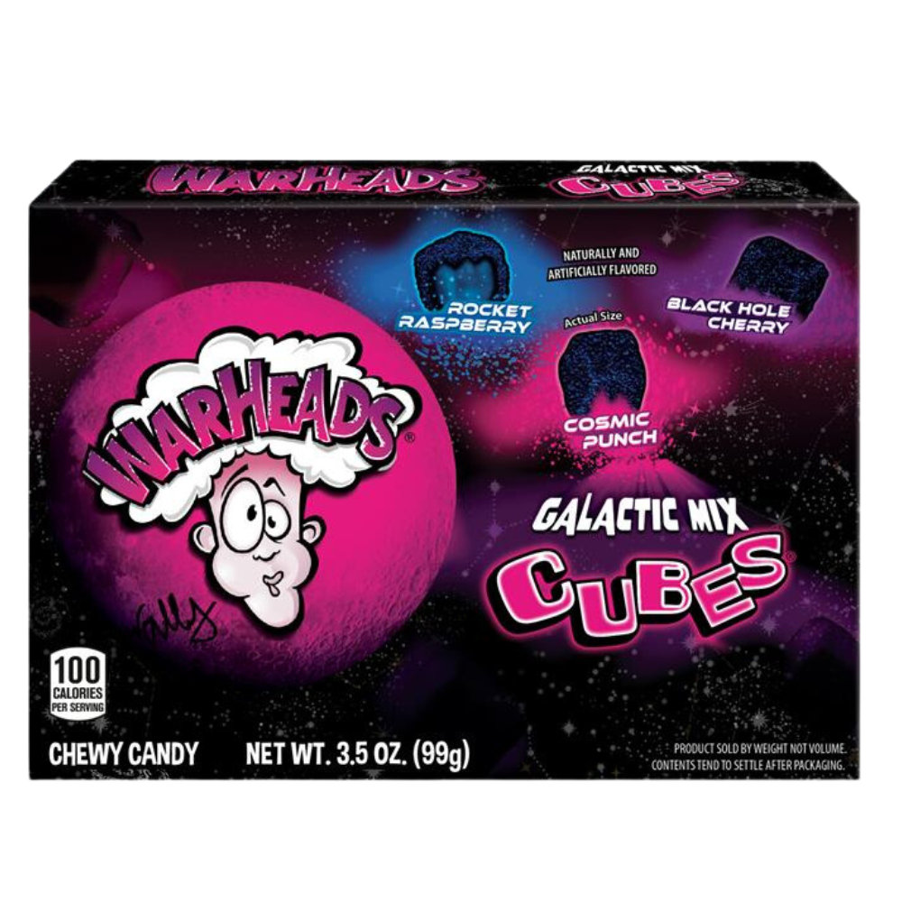 Warheads Galactic Cubes Theatre Box 99g