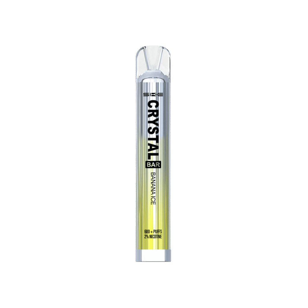 crystal bar placed in vertical position
