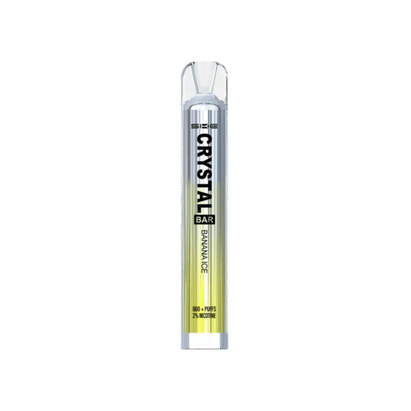 crystal bar placed in vertical position