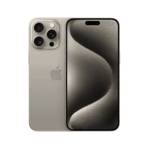 iPhone 15 standing in the center of the image, surrounded by the transparent background.