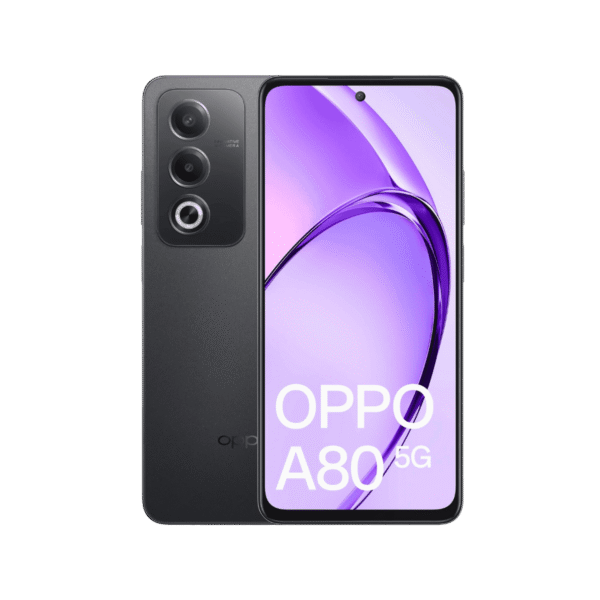 Oppo A80 in black colour.