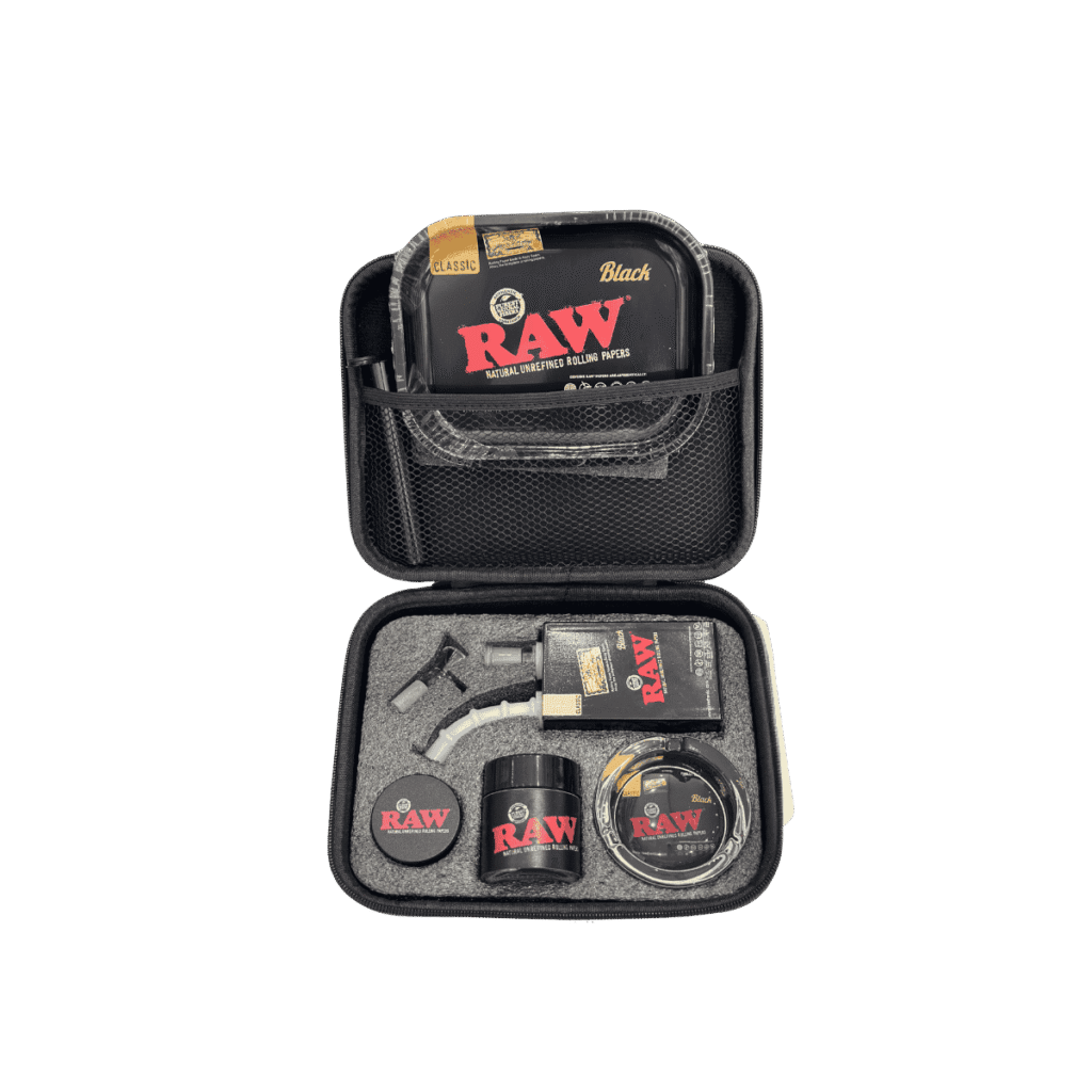 smoking kit box with the equipment.