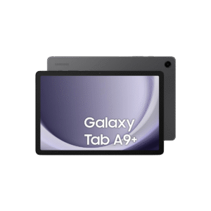 the Samsung Galaxy Tab A9+ in black colour