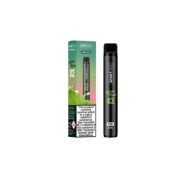 smart 800 cigarette box and cigarette standing in vertical position in the center of the photo