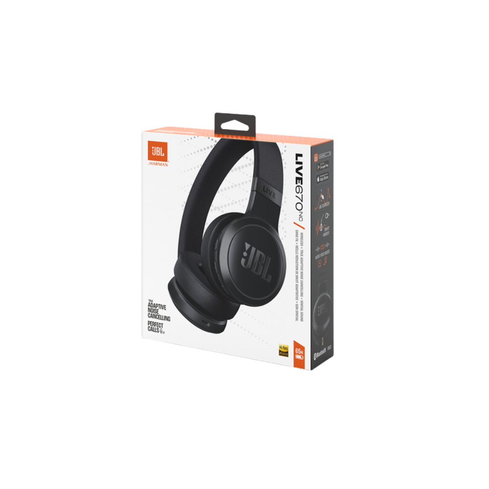 live670 headphones standing in the center of the photo against a white background.